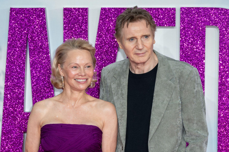 Pamela Anderson și Liam Neeson/ Profimedia