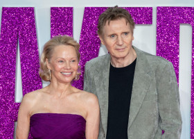 Pamela Anderson și Liam Neeson/ Profimedia