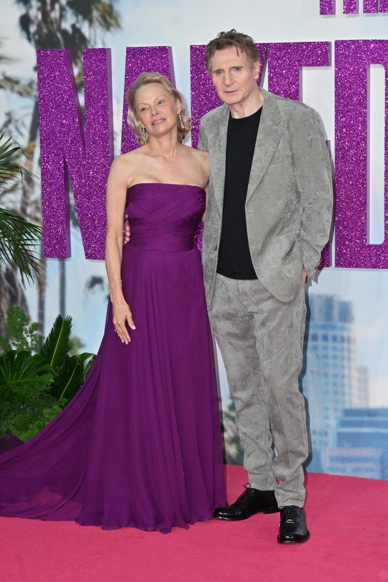Pamela Anderson și Liam Neeson/ Profimedia