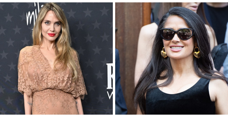Angelina Jolie și Salma Hayek (1)