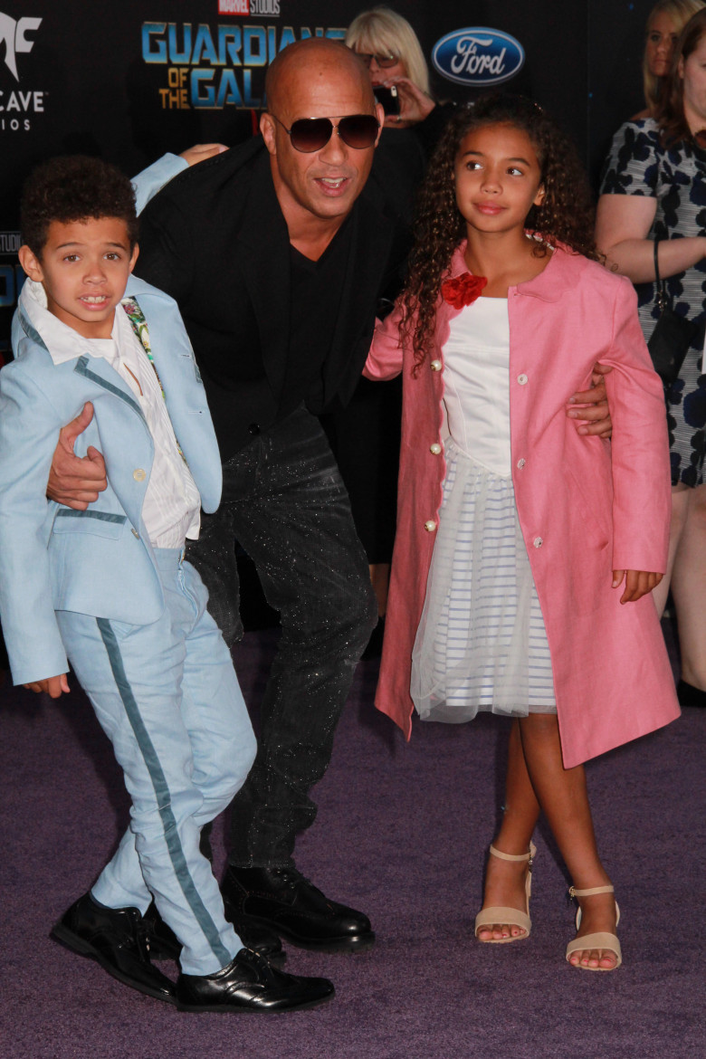 Vin Diesel, alături de copiii lui/ Profimedia