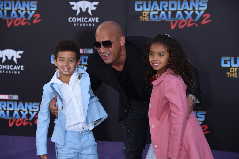 Vin Diesel, alături de copiii lui/ Profimedia