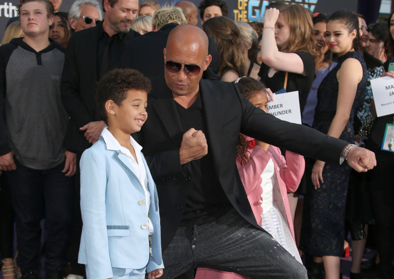 Vin Diesel, alături de copiii lui/ Profimedia