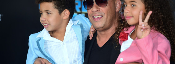 Vin Diesel, alături de copiii lui/ Profimedia