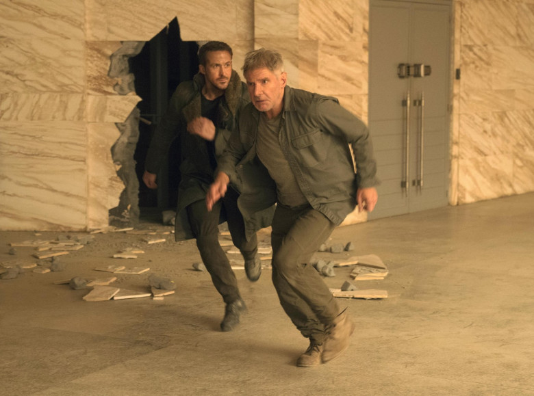 Harrison Ford și Ryan Gosling, în "Blade Runner 2049"