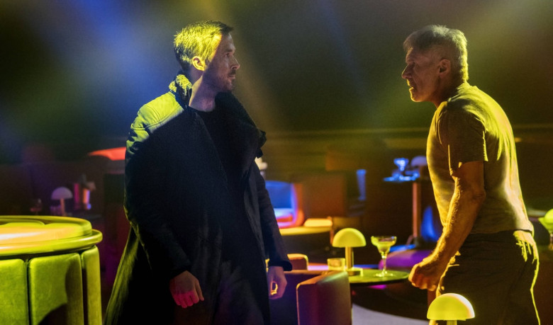 Harrison Ford și Ryan Gosling, în "Blade Runner 2049"