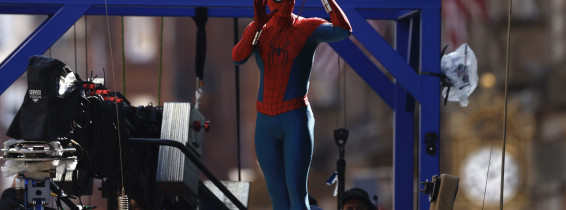 Tom Holland Films Scenes For Spider-Man In Glasgow, Scotland - 03 Aug 2025