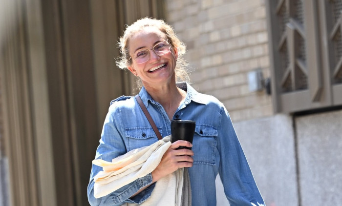 EXCLUSIVE Cameron Diaz Rocks Double Denim In New York