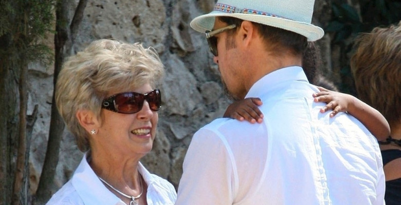 **STOCK PHOTOS** Brad Pitt, his daughter Zahara, and the actor's Parents visit the Maeght Foundation.