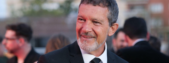 Antonio Banderas attend the red carpet for the Talía Awards at the Plaza de Colon in Madrid, May 12, 2025, Spain.