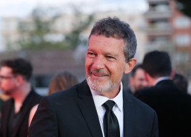Antonio Banderas attend the red carpet for the Talía Awards at the Plaza de Colon in Madrid, May 12, 2025, Spain.