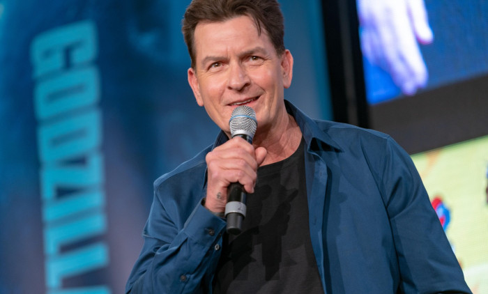 DORTMUND, GERMANY - April 13th 2019: Charlie Sheen (*1965, American film and television actor) at German Comic Con Dortmund Spring Edition, a two day fan convention
