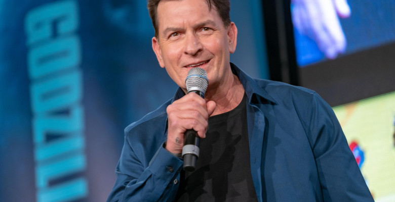 DORTMUND, GERMANY - April 13th 2019: Charlie Sheen (*1965, American film and television actor) at German Comic Con Dortmund Spring Edition, a two day fan convention