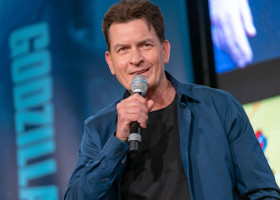 DORTMUND, GERMANY - April 13th 2019: Charlie Sheen (*1965, American film and television actor) at German Comic Con Dortmund Spring Edition, a two day fan convention