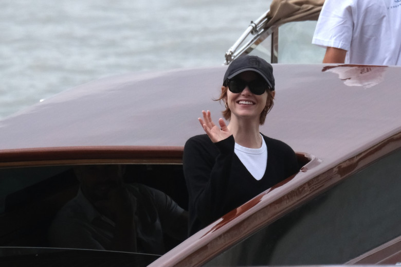 Actress Emma Stone Arrive At Venice Airport For The Venice Film Festival - 26 Aug 2025