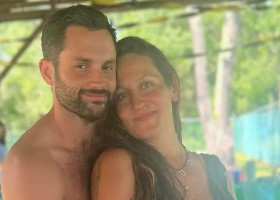 Penn Badgley și soția lui, Domino Kirke