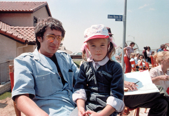 Drew Barrymore și Steven Spielberg