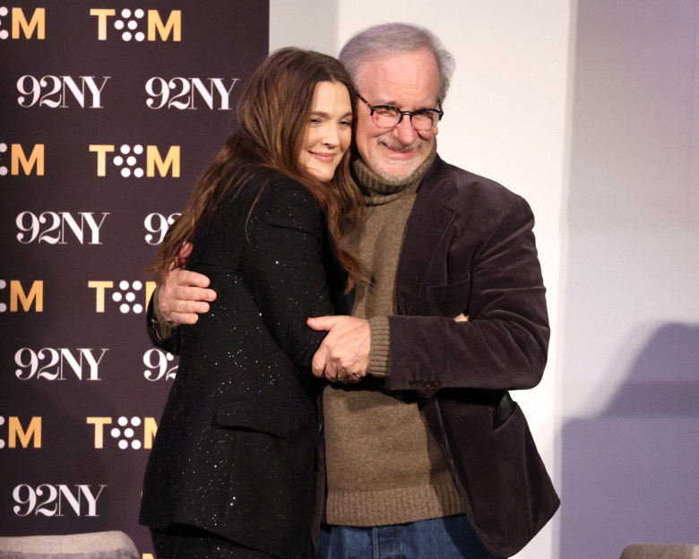 Drew Barrymore și Steven Spielberg
