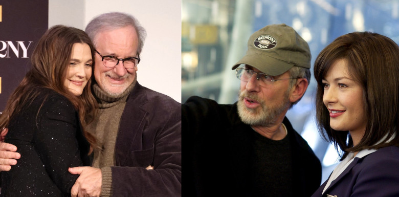 Drew Barrymore, Catherine Zeta-Jones, Steven Spielberg