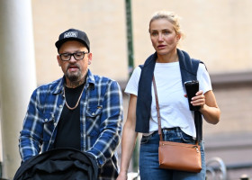 EXCLUSIVE Cameron Diaz And Benji Madden Spotted Out With Son Cardinal