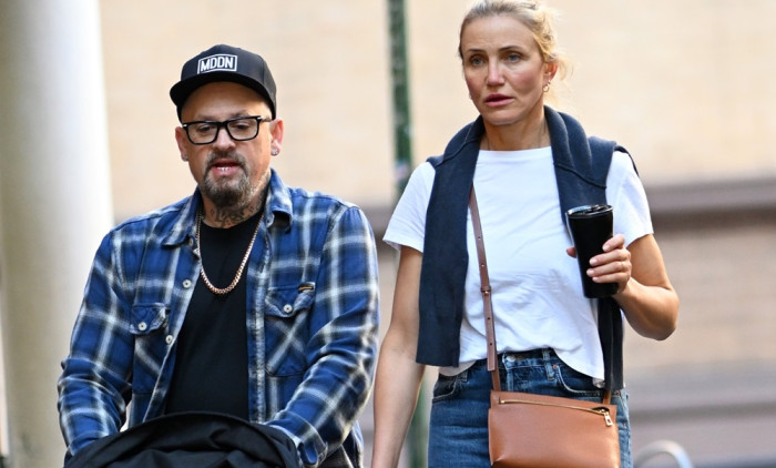 EXCLUSIVE Cameron Diaz And Benji Madden Spotted Out With Son Cardinal