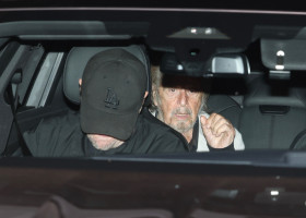 Leonardo DiCaprio &amp;amp; Al Pacino Seen Dining at Madeo in Hollywood!
