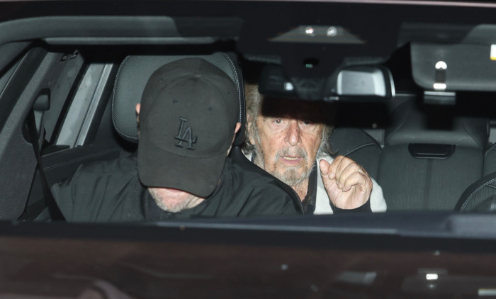 Leonardo DiCaprio &amp; Al Pacino Seen Dining at Madeo in Hollywood!