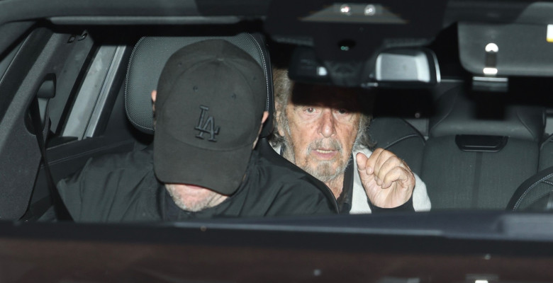 Leonardo DiCaprio &amp; Al Pacino Seen Dining at Madeo in Hollywood!