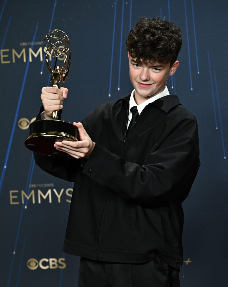 Owen Cooper in the press room at the 77th Primetime Emmy Awards held at the Peacock Theater on September 14, 2025 in Los Angeles, Ca.  Starbuck/ AFF-USA.COM