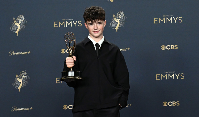 Owen Cooper in the press room at the 77th Primetime Emmy Awards held at the Peacock Theater on September 14, 2025 in Los Angeles, Ca.  Starbuck/ AFF-USA.COM
