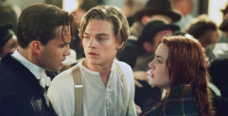 Leonardo DiCaprio, Billy Zane și Kate Winslet