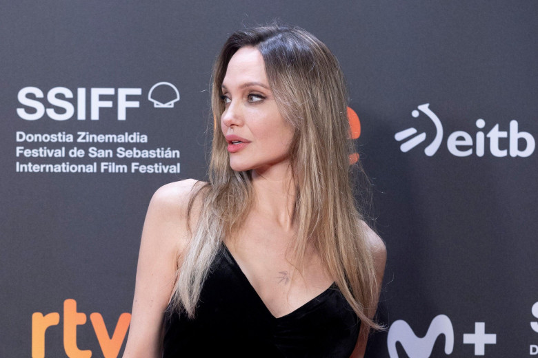 Angelina Jolie attended "Couture" Red Carpet during 73st San Sebastian International Film Festival at Kursaal Palace on September 22, 2025 in Donostia / San Sebastian, Spain.