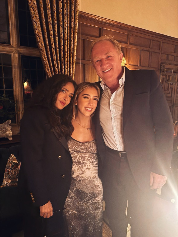salma hayek, fiica si sotul