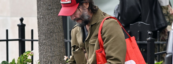 EXCLUSIVE Keanu Reeves Looks Unrecognizable On A Walk In New York As His Publicist Denounces Secret Wedding Rumours