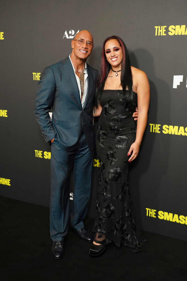 Dwayne Johnson, with his daughter Simone, attends a special screening of The Smashing Machine, at BAFTA in central London. Picture date: Wednesday September 24, 2025.