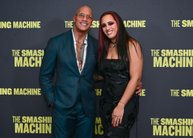 Dwayne Johnson and Emily Blunt surprise fans at London Special Screening of &apos;The Smashing Machine&apos;, Odeon Luxe West End, London, UK - 24 Sep 2025