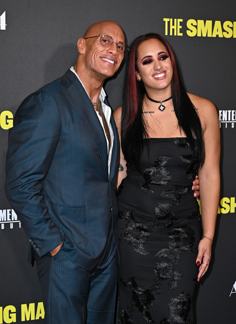 Dwayne Johnson and Ava Raine