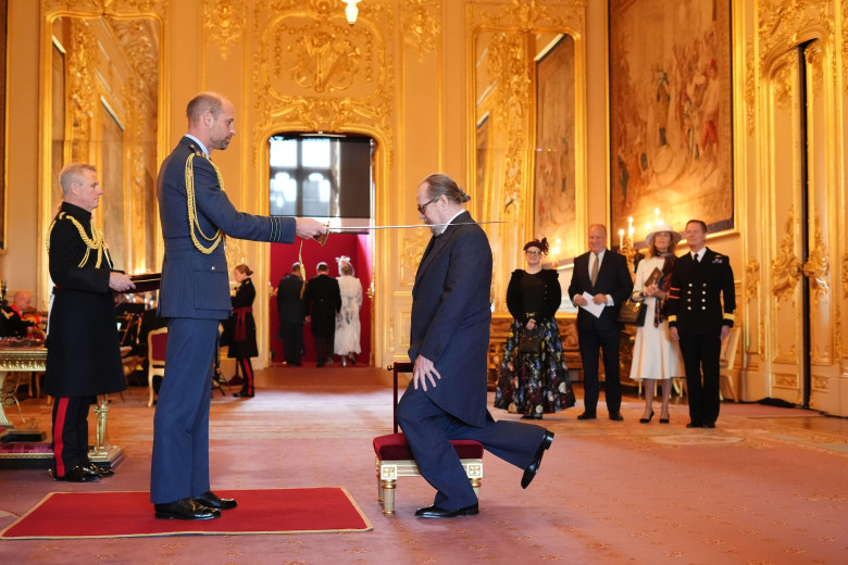 Sir Gary Oldman, Actor, is made a Knight Bachelor by the Prince of Wales at Windsor Castle. The honour recognises services to drama. Picture date: Tuesday September 30, 2025.