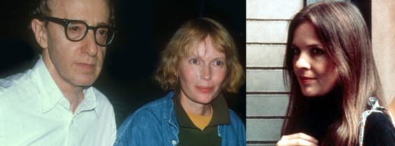 woody allen, mia farrow, diane keaton