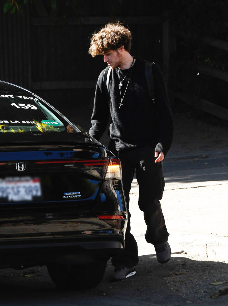 Diane Keaton's Son Duke is Spotted Exiting Her Home in Los Angeles