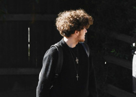 Diane Keaton&apos;s Son Duke is Spotted Exiting Her Home in Los Angeles