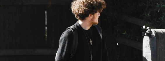 Diane Keaton's Son Duke is Spotted Exiting Her Home in Los Angeles