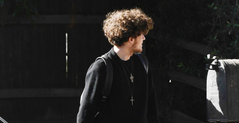 Diane Keaton's Son Duke is Spotted Exiting Her Home in Los Angeles