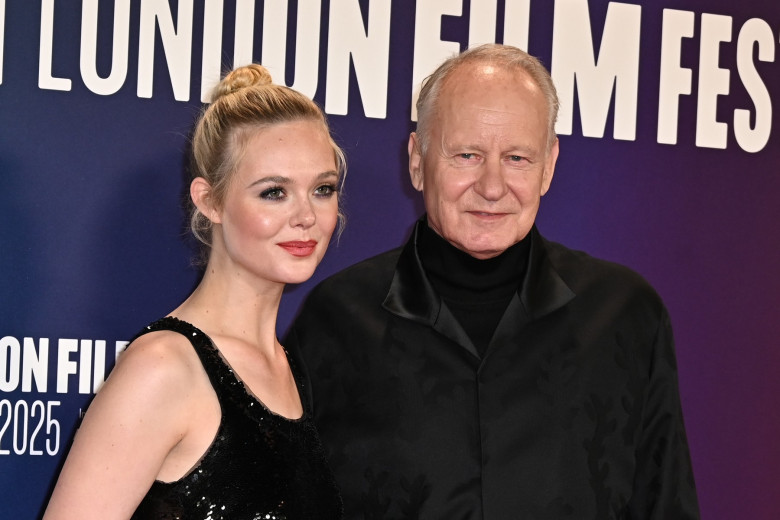 Elle Fanning and Stellan Skarsgĺrd