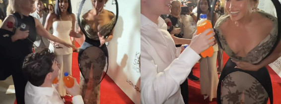 Reacția lui Jennifer Lopez când un fan a îngenuncheat în fața ei/ Foto: Captură video Instagram