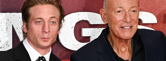 Jeremy Allen White and Bruce Springsteen attends "Springsteen: Deliver Me from Nowhere" Premiere during the BFI London Film Festival, at the Southbank Centre, Royal Festival Hall in London, England. UK. Wednesday 15th October 2025