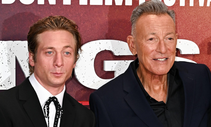 Jeremy Allen White and Bruce Springsteen attends "Springsteen: Deliver Me from Nowhere" Premiere during the BFI London Film Festival, at the Southbank Centre, Royal Festival Hall in London, England. UK. Wednesday 15th October 2025