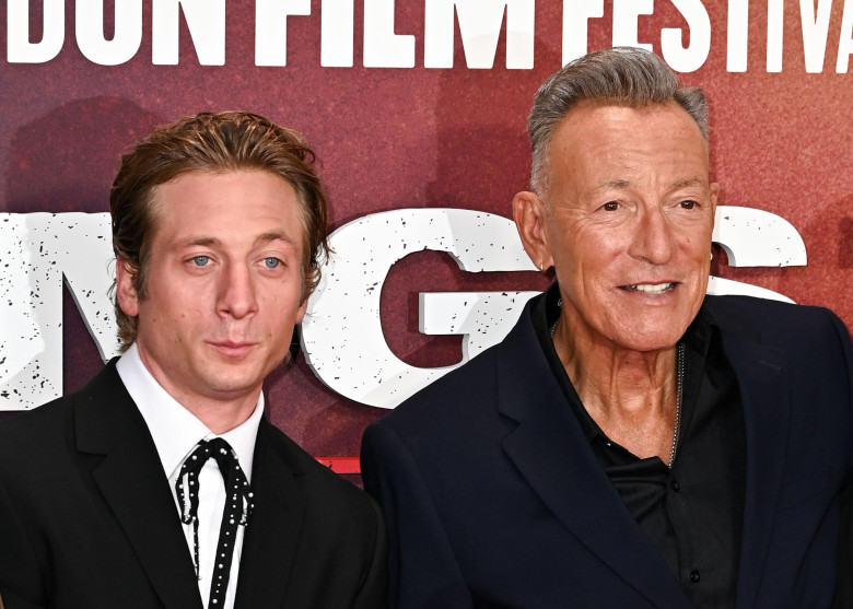 Jeremy Allen White and Bruce Springsteen attends "Springsteen: Deliver Me from Nowhere" Premiere during the BFI London Film Festival, at the Southbank Centre, Royal Festival Hall in London, England. UK. Wednesday 15th October 2025
