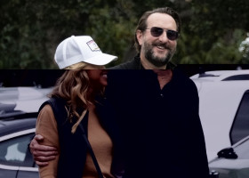 EXCLUSIVE: ** NO DAILY MAIL ON LINE ** Christine Baumgartner flashes her engagement ring during an outing with Josh Connor.