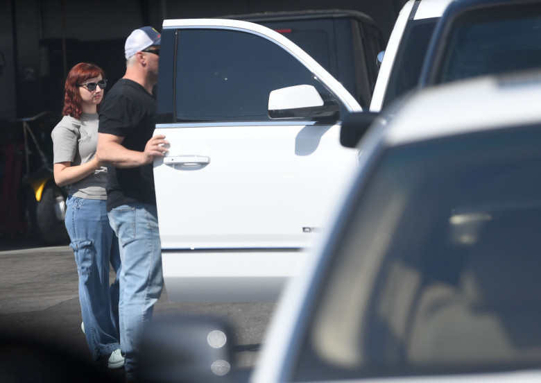 EXCLUSIVE: Matt LeBlanc Takes His Daughter Marina Car Shopping in Los Angeles